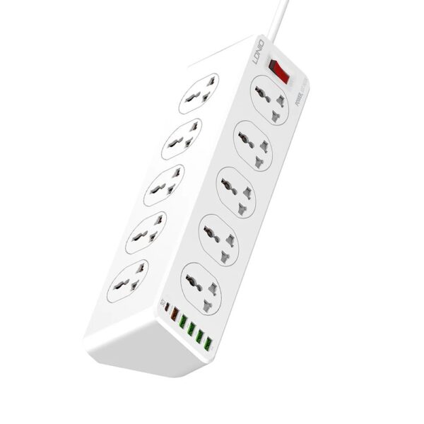 LDNIO SC10610 10 Sockets & 6 USB Ports Charger Power Strip