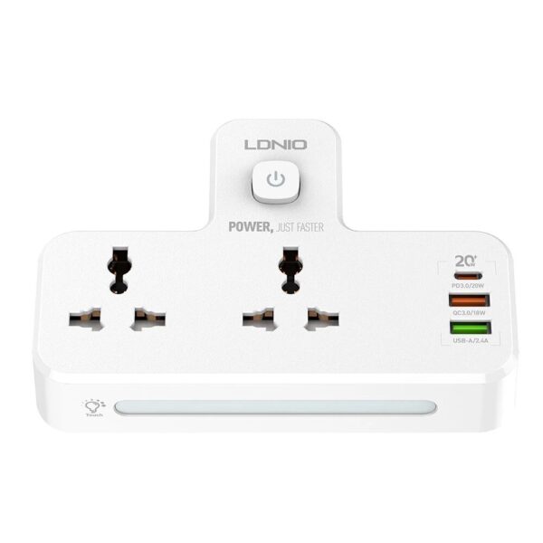 LDNIO SC2311 20W 3-Port USB Charger Extension Power Strip - Image 3