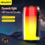 Awei Y528 RGB Light Playback Bluetooth 5.3 Speaker Portable TWS Hifi Wireless Speaker USB Outdoor Mini Music Loudspeaker - Image 5