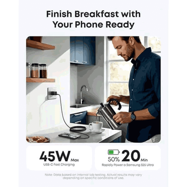 Anker Nano 45W 1C GaN Charger For Samsung S24&S25 Ultra - Image 3