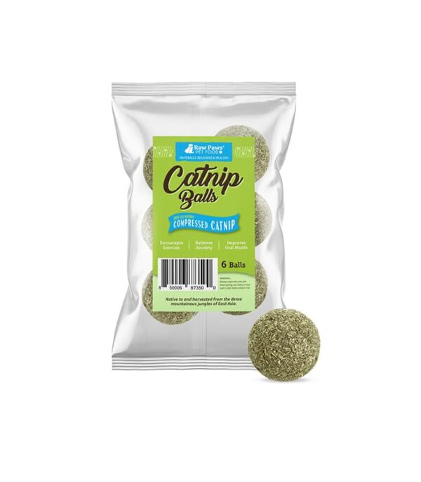Raw Paws Compressed Catnip Ball - Image 1