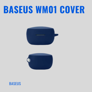 Silicone Case for Baseus Bowie WM01 – Soft Protective Earphone Cover with Hook
