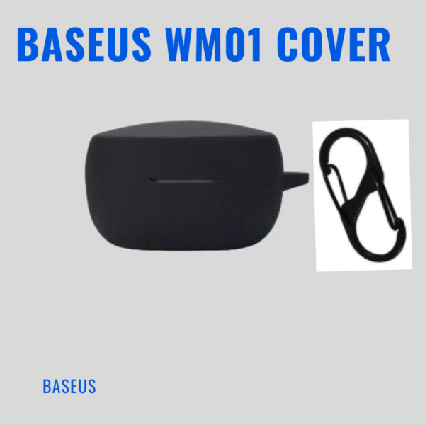 Silicone Case for Baseus Bowie WM01 – Soft Protective Earphone Cover with Hook