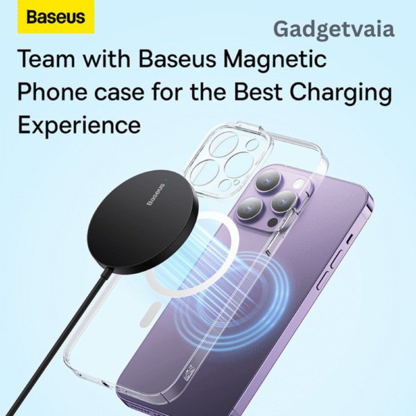 Baseus Simple Mini3 15W Magnetic Wireless Charger for iPhone 12/13/14/15