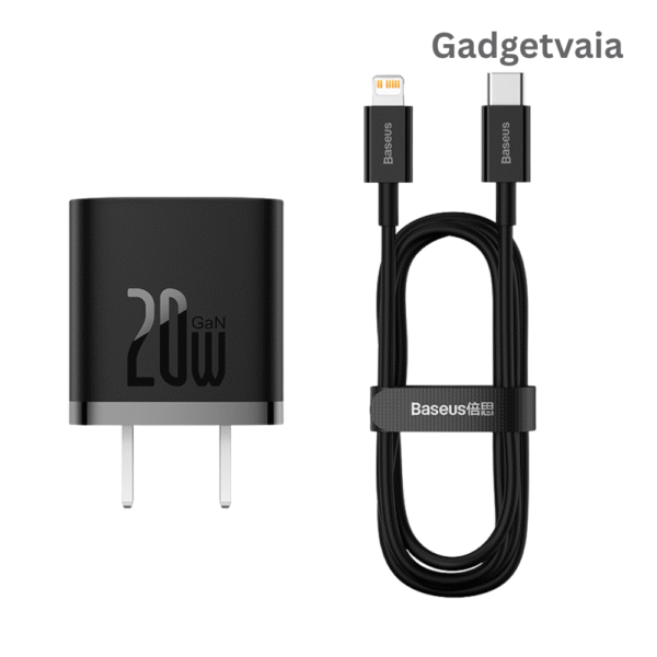 Gadgetvaia (4) Baseus GaN5 20W PD Fast Charger for iPhone