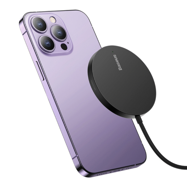 Baseus Simple Mini 3 Magnetic Wireless Charger For iphone and Samsung - Image 4