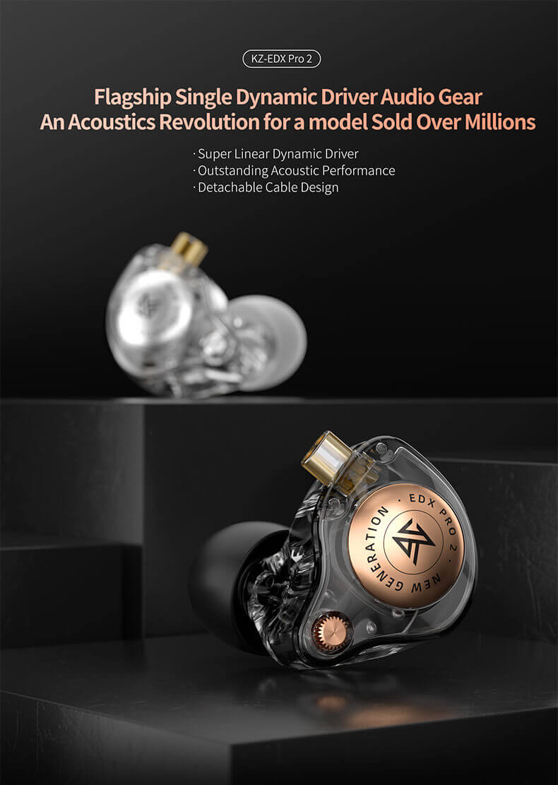 KZ EDX Pro 2 Earphone with mic 1 KZ EDX Pro 2 Earphone