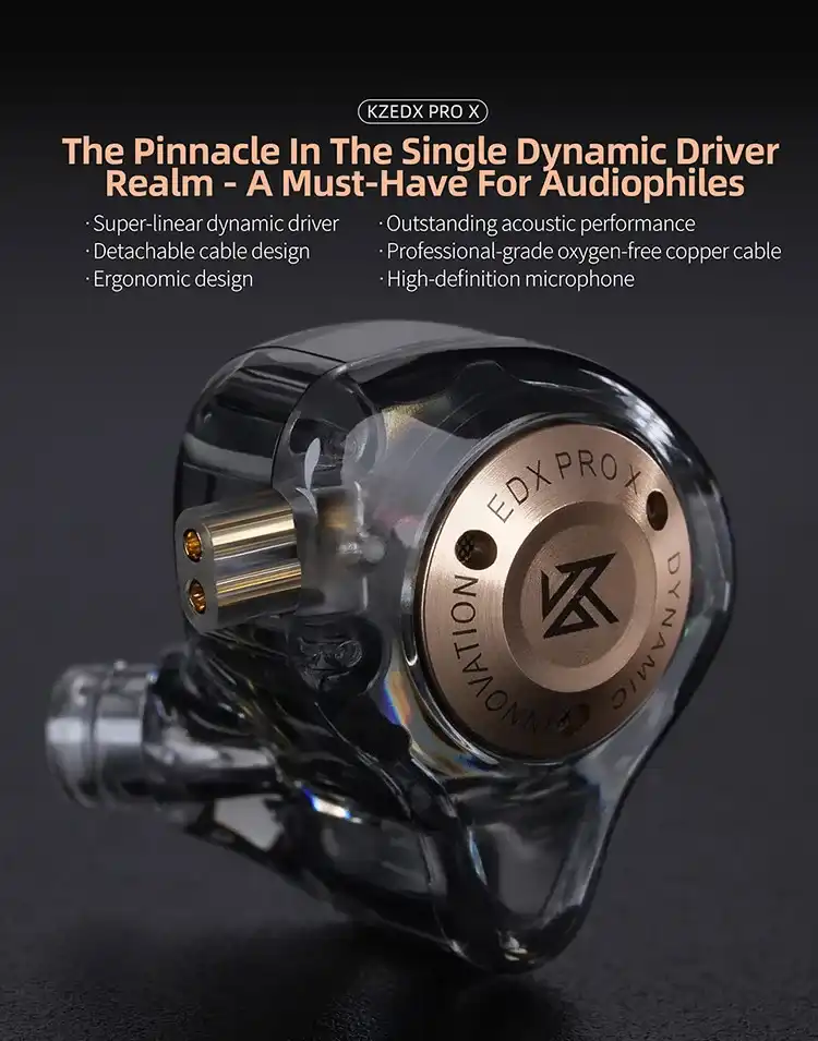 KZ Edx Pro X Earphone built in mic 2 KZ Edx Pro X Earphone