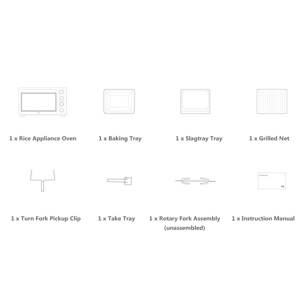 Xiaomi Mijia Smart Electric Oven (32L) 4 Xiaomi Viomi 32L Electric Oven