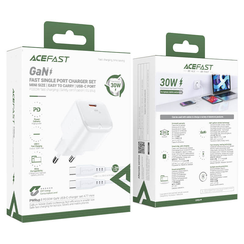 Acefast A77 Mini GaN PD30W Fast Charger