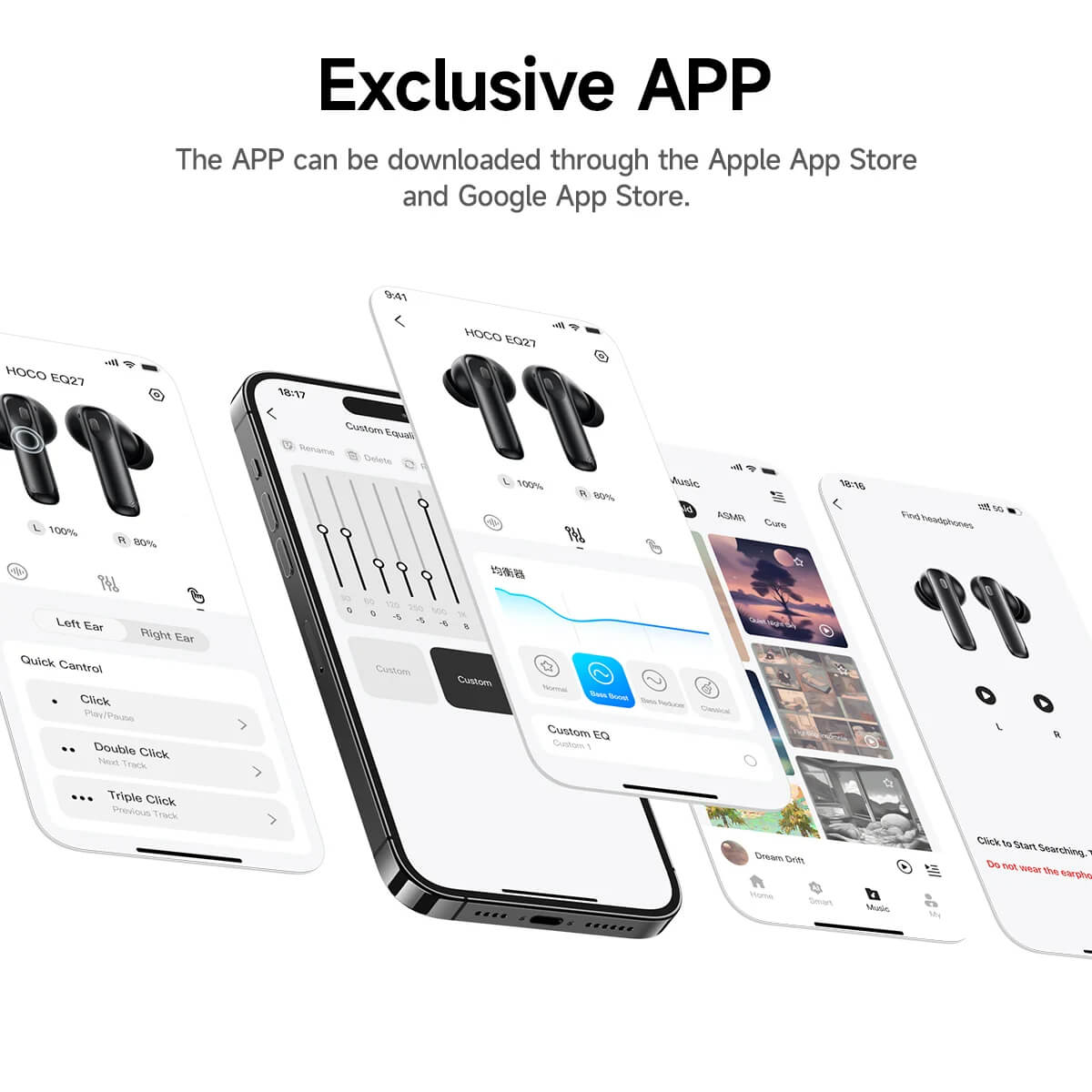 Hoco EQ27 Fun ANC+ENC AI Earbuds 2 Hoco EQ27 Fun ANC+ENC AI Earbuds