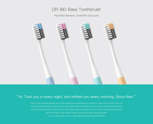 Xiaomi Doctor Bei Bass Toothbrush (4pcs)