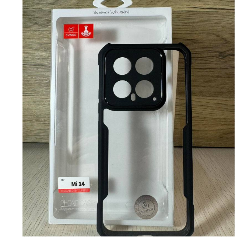 XUNDD TPU + Acrylic Anti-Fingerprint Airbag Anti-Drop Transparent Case, designed for Xiaomi 14, Xiaomi 14T, Xiaomi 14 Pro, and Xiaomi 14 Ultra.