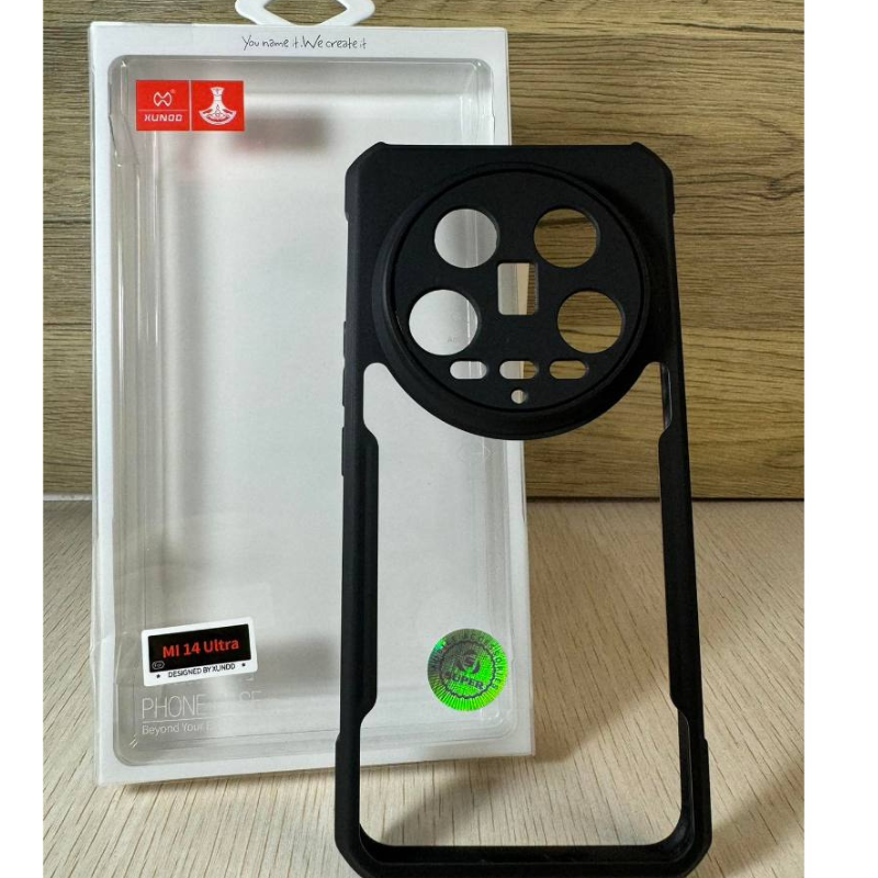 XUNDD TPU + Acrylic Anti-Fingerprint Airbag Anti-Drop Transparent Case, designed for Xiaomi 14, Xiaomi 14T, Xiaomi 14 Pro, and Xiaomi 14 Ultra.