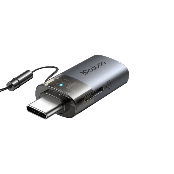 MCDODO OT-760 2-IN-1 USB-A TO USB-C TRANSFER ADAPTER WITH TF CARD READER