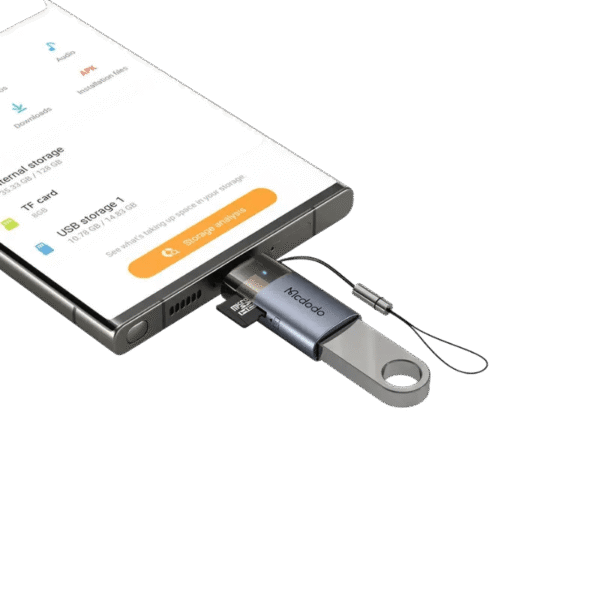 MCDODO OT-760 2-IN-1 USB-A TO USB-C TRANSFER ADAPTER WITH TF CARD READER