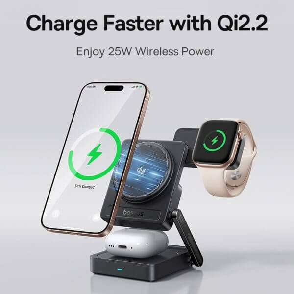 Baseus PicoGo AF21 3in1 Qi2.2 Wireless Charger Baseus PicoGo AF21 3in1 Qi2.2 Wireless Charger