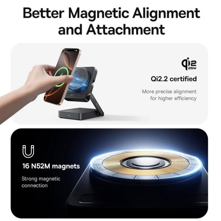 Baseus PicoGo AF21 3in1 Qi2.2 Wireless Charger 3 Baseus PicoGo AF21 3in1 Qi2.2 Wireless Charger