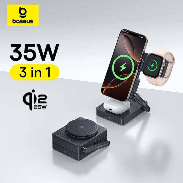 Baseus PicoGo AF21 3in1 Qi2.2 Wireless Charger