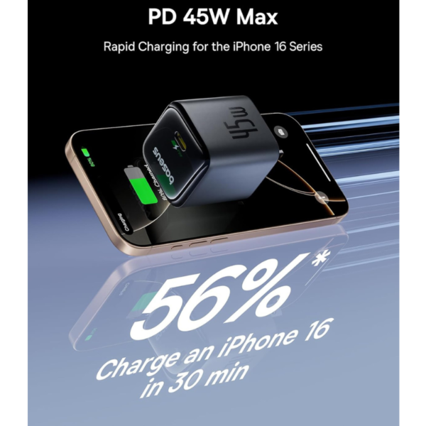 Baseus 45w gan6 USB-C fast charger