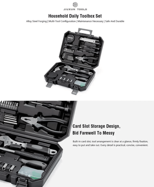 Xiaomi JIUXUN 60 in 1 Toolkit Toolbox for Home Repair and Maintenance
