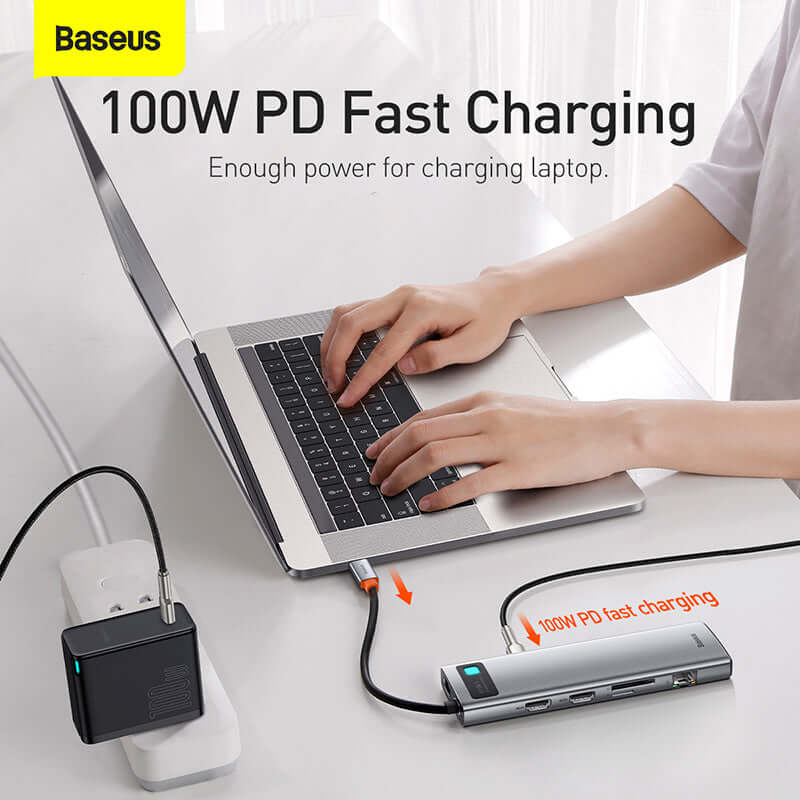 Baseus Metal Gleam Series 11-in-1 Type-C HUB 3 Baseus Metal Gleam Series 11-in-1 Type-C HUB pd fast charge