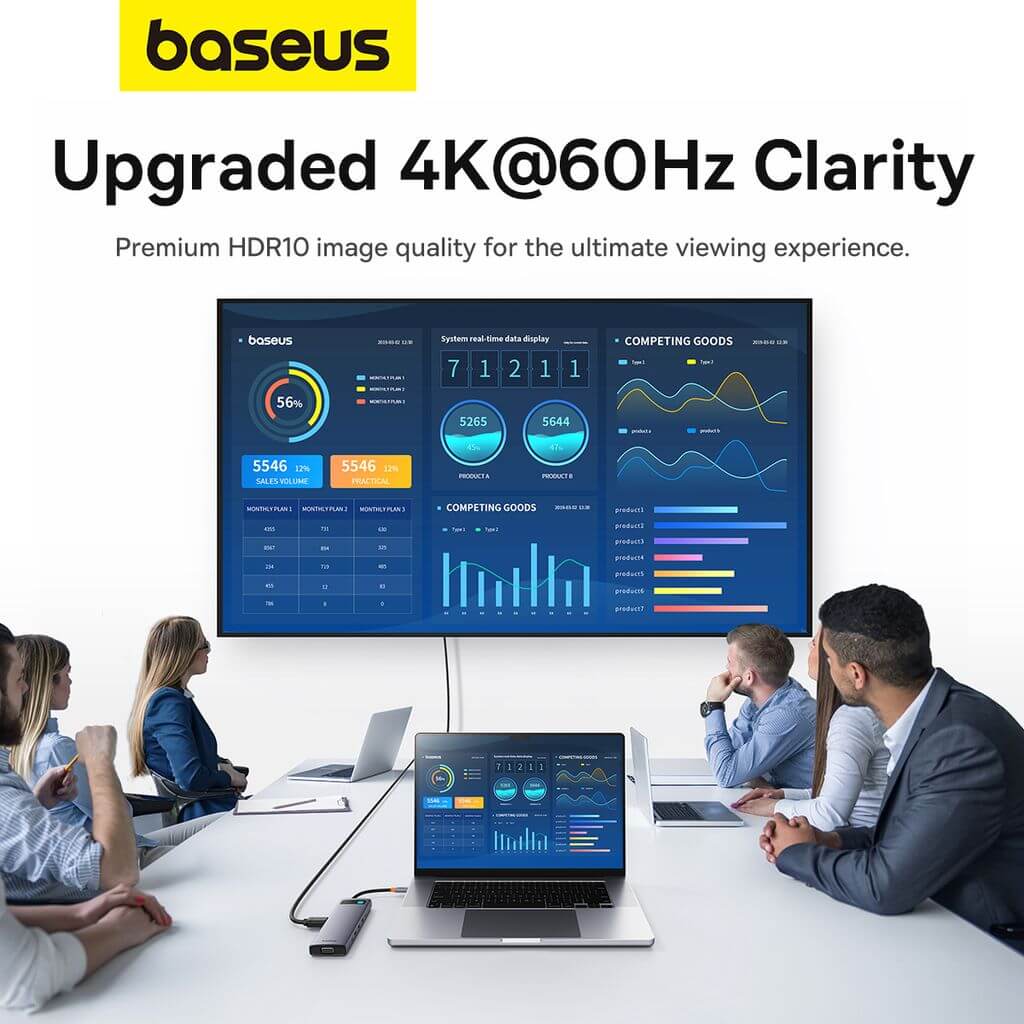 Baseus Metal Gleam Series 11-in-1 Type-C HUB 1 Baseus Metal Gleam Series 11-in-1 Type-C HUB single HDMI