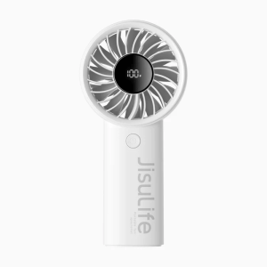JisuLife Life4 handheld fan 3600mAh in white with LED display