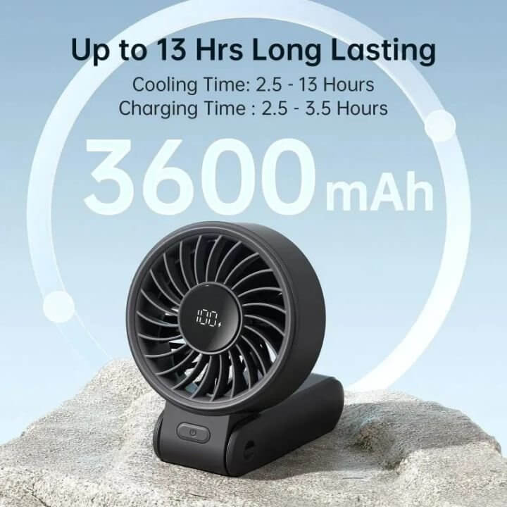 JisuLife Handheld Fan Life7 3600mAh 2 JisuLife Handheld Fan Life7 3600mAh with led-display